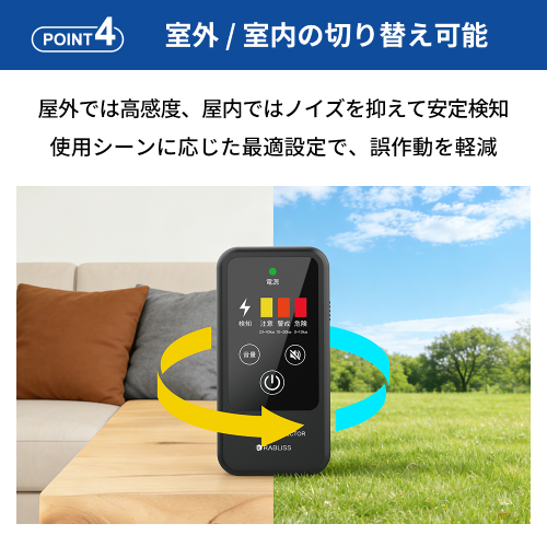 TS-234<br>携帯型雷検知警報器<br>雷アラート