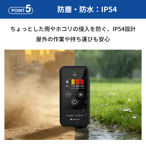 TS-234<br>携帯型雷検知警報器<br>雷アラート